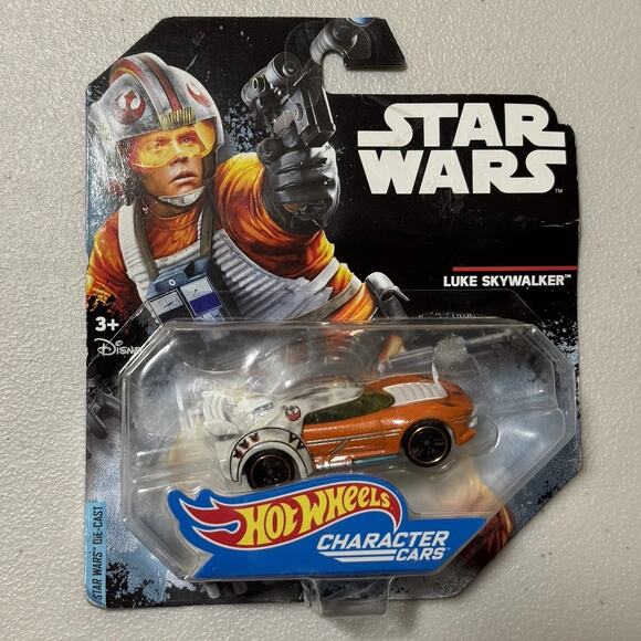Star Wars Hot Wheels 2014 Character Cars Luke Skywalker Die Cast Vintage New NIB - Picture 14 of 14